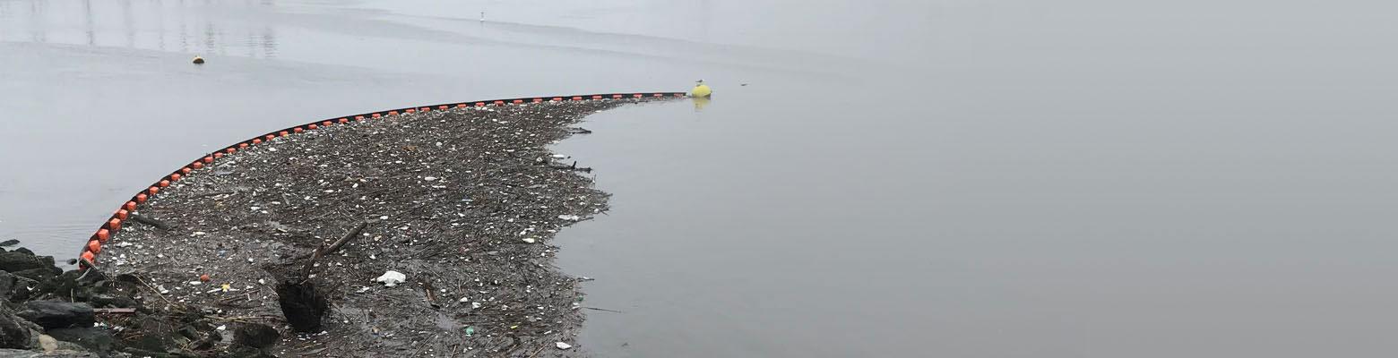 Floating trash and debris collection